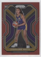 2021 Panini Prizm WNBA Red Prizm 188/299 Stephanie Watts #98 11th