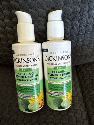 2 Dickinsons 4-in-1 Clearing Toner + Serum with Eucalyptus Witch Hazel 4oz
