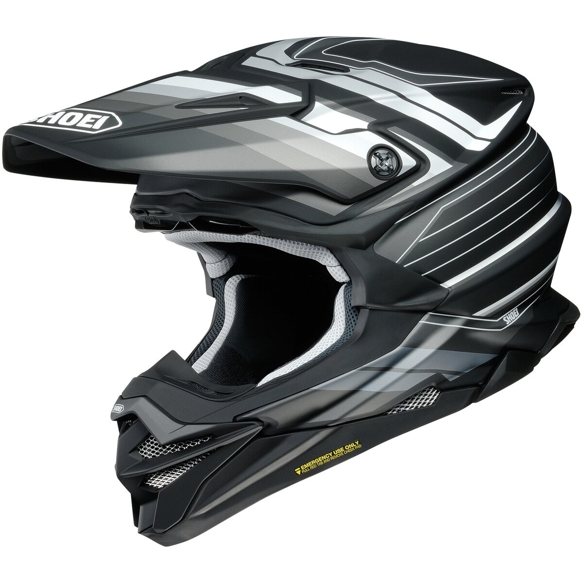 Shoei Gray/Black/White VFX-EVO Pinnacle TC-5 Helmet (Adult M) 0146