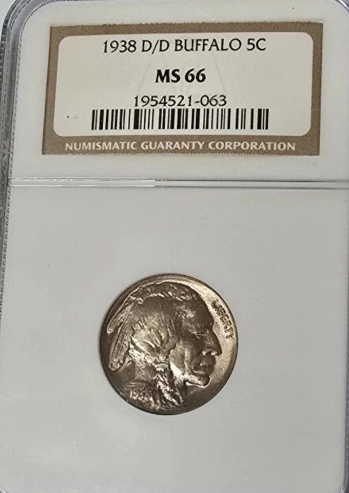 1938-D/D NGC MS66 Buffalo Nickel CX39 - Image 2 of 4