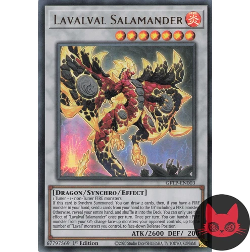 Yugioh Lavalval Salamander GFTP-EN003 Ultra Rare 1st Edition NM