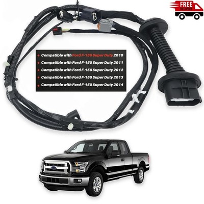 Left Rear Door Wiring Harness w/ Heated Seat for 2010-2014 Ford F150 Crew Cab