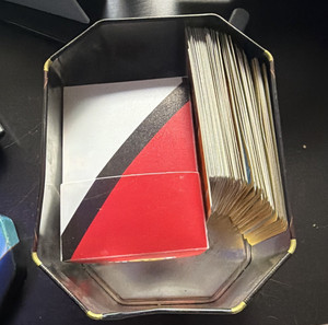 Pokémon Gyarados Metal Storage Tin Case with cards inside