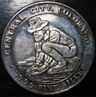 Vintage 25 Gram .999 Fine Silver Round- Central City Colorado Mining