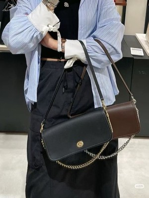 Coach Dinky Shoulder Bag Honey Brown Leather Turnlock Dustbag