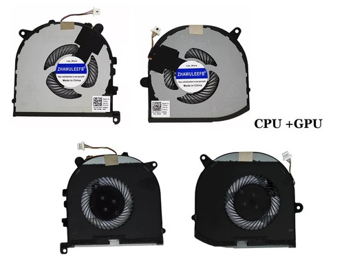Juego de ventilador de refrigeración de repuesto para Dell Inspiron XPS 15 9560 CPU y GPU portátil nuevo - Imagen 4 de 4