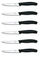 6Er Set Victorinox Steakmesser Pizzamesser KüChenmesser Grillmesser Bbq Schwarz