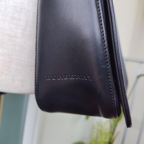 Burberry Shadow Horse Shoulder Bag Black Nylon Leather /Used - Picture 7 of 20