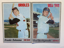 * 1970 Topps #230 Brooks Robinson & 10 Carl Yastrzemski Baseball Cards HOF *