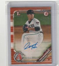 2019 Bowman - Prospect Autographs Bo Takahashi #PA-BT Orange /25 (AU, RC)