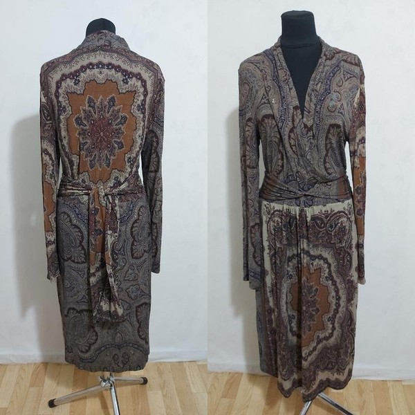 Women Etro Dress Multicolor Wool 38