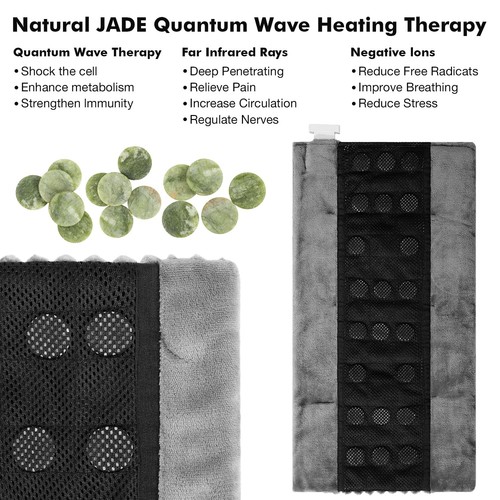 Far Infrared Heating Pad - Natural Jade Vibrating Massaging Weighted Heating ... - Picture 2 of 6