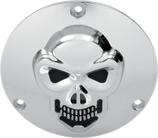 Cubierta Derby Calavera DRAG SPECIALTIES - Cromo - 3 Agujeros - Big Twin 33-0061-PC