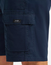 Mens Wrangler Cargo Shorts w Stretch Above Knee Relaxed Fit Blue Green Khaki Tan