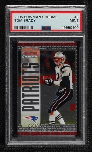 2005 Bowman Chrome Tom Brady #8 PSA 9 MINT 1t5