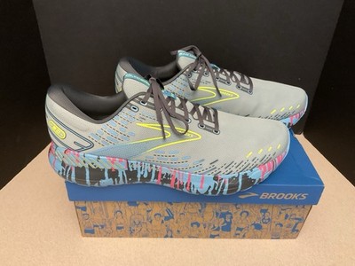 New! Mens Brooks Glycerin GTS 20 Jadeite/Alaskan Blue/Ebony Running  SZ 15 - Main Image