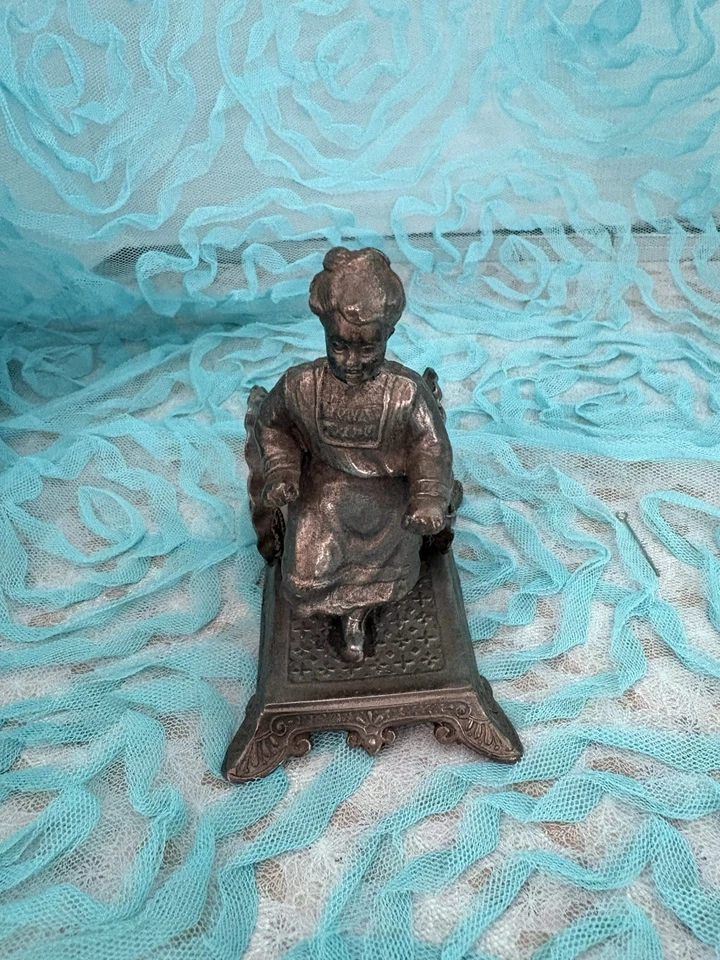 3) Anillos de servilleta figurativos victorianos antiguos plateados Foto 4 de 4