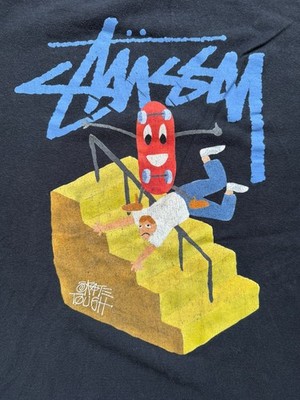 Stussy X Jayson Musson Skate Tough Black Tee L | eBay