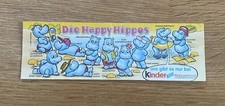Beipackzettel - Die Happy Hippos 1988 (100% Original)