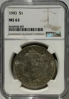 1903 $1 Morgan Dollar NGC MS63