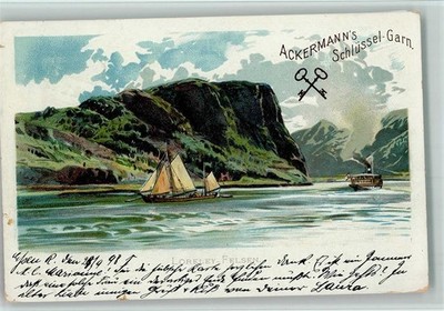 13044626 - Ackermann's Key Yarn - Loreley Rock Advertising 1898