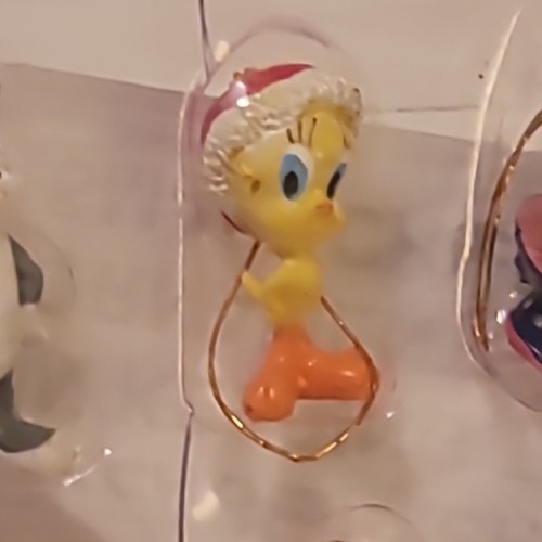 NOS Vtg Looney Tunes Mini Christmas Tree Ornaments Set of 18 Bugs Tweety Marvin - Picture 4 of 16