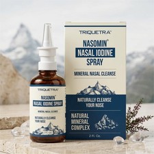 Triquetra Nasomin Natural Nasal Iodine Spray, Sinus Health Immune Support,2 oz