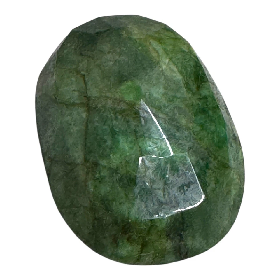 Natural Emerald Gemstone Oval Cut 79.1grams 58x40x26mm 397 Carats Extra Large - Image 4 of 4