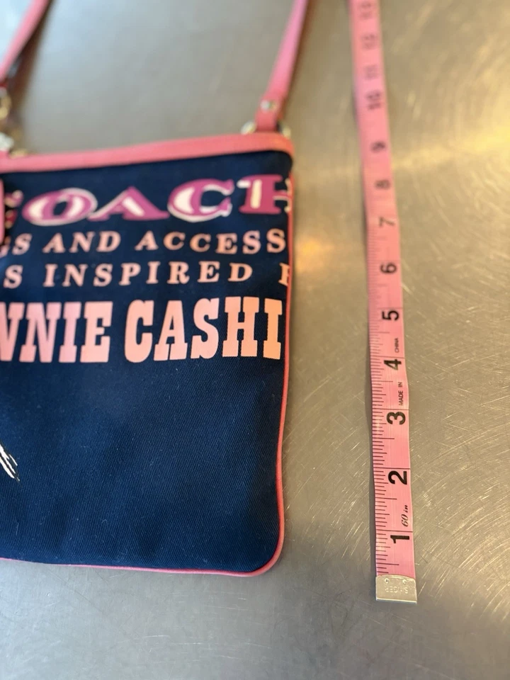 COACH 42605 Limited Edition Blue Canvas Graphic Bonnie Cashin Crossbody - Image 4 of 4