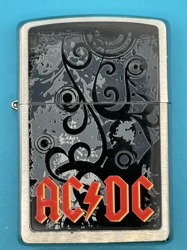 Vintage 2009 AC DC Angus Young Non Scott Chrome Zippo Lighter NEW