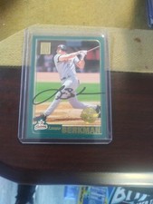 2001 Auto Lance Berkman Rookie Auto Number 485