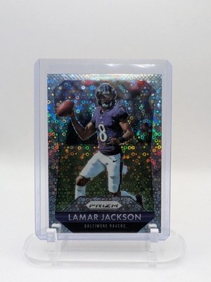 2025 Panini Prizm - Lamar Jackson Flashback No Huddle Disco Prizm #1 Ravens