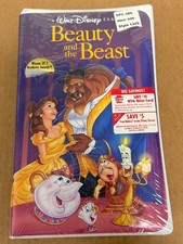 Beauty and the Beast VHS Sealed Clamshell Classics Tall Pop Black Diamond
