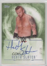 2017 Topps WWE Undisputed Auto Green 17/25 Heath Slater #UA-HS Auto 1e15