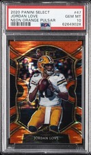 2020 PANINI SELECT NEON ORANGE PULSAR #47 JORDAN LOVE 7/7 PSA 10