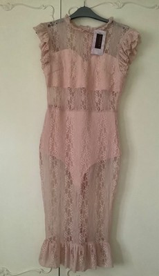 BNWT Sorelle UK dress light pink size M 10-12