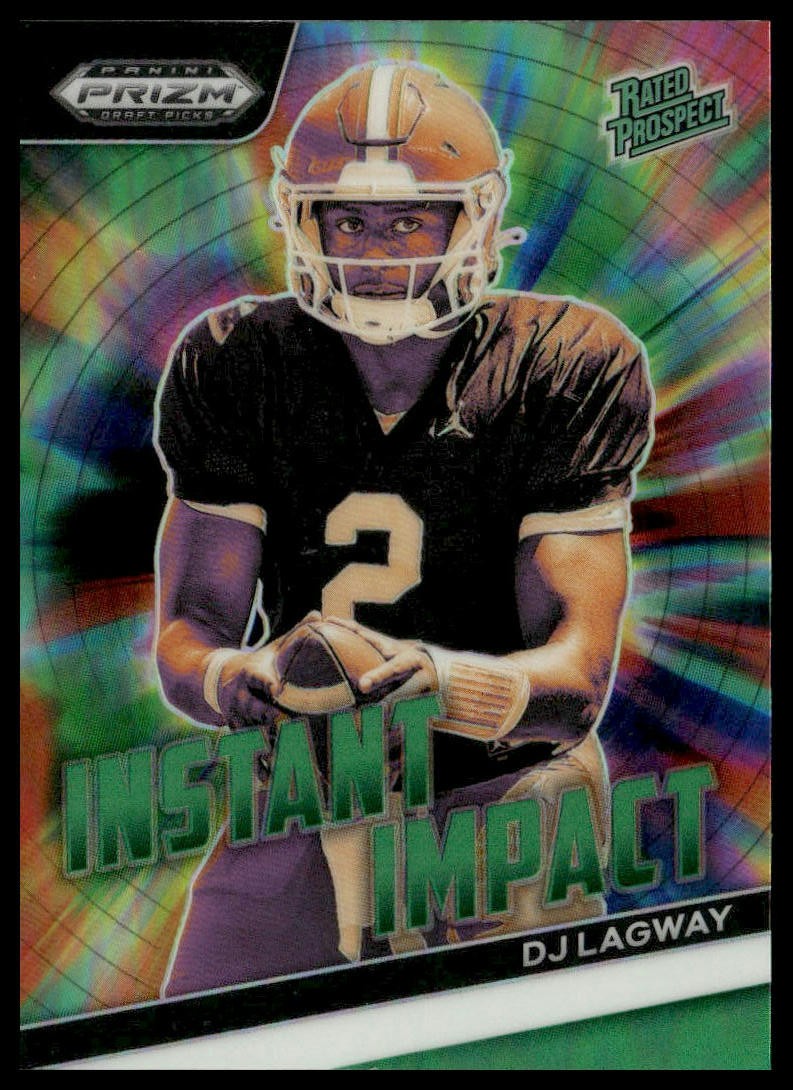 2024 Panini Prizm Draft Picks - Instant Impact Green #II-DLY DJ Lagway