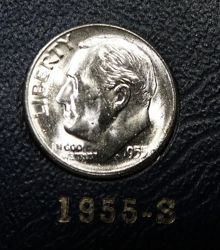 1955-S  Roosevelt Dime  Brilliant Uncirculated