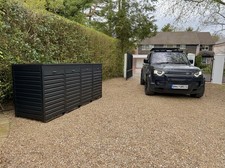 Premium Aluminium Quadruple Bin Store - Outdoor Storage Solutions Spring