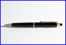 GEHA N° 830 Druck Bleistift mit 3er ClipRing in Schwarz & Gold für 1.18mm Minen