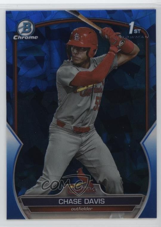 2023 Bowman Chrome Draft Sapphire Edition Chase Davis #BDC-48 9v7