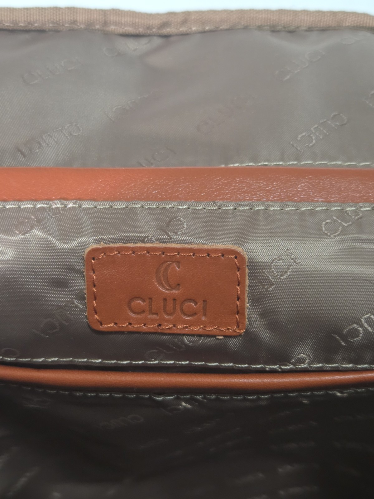 Cluci Leather Laptop Backpack Briefcase Bag Travel Commuter Organizer