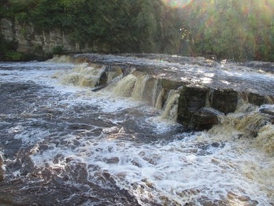 Photo 6x4 River  Swale  at  Richmond  falls  after  heavy  rain Richmond c2017