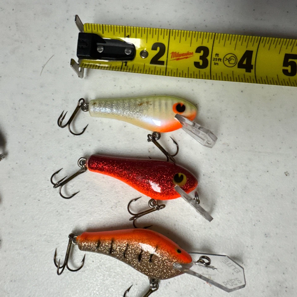 Lot 8 Vintage Poe’s Lures RC-1, Elite, Rick Clunn Crankbait Fishing Nice Mix - Image 3 of 4