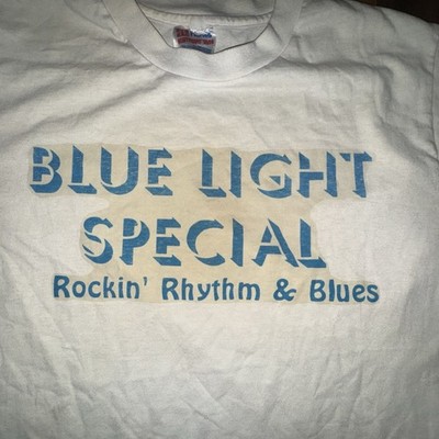 Vintage 90s Louis Armstrong Blue Light Special Tee Hanes USA 50/50 Jazz Shirt