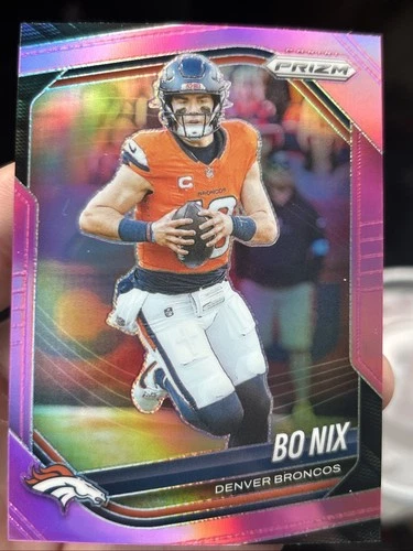 2025 Panini Prizm - Bo Nix #142 Pink Prizm