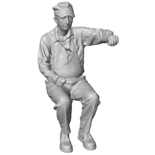 ENGINEER & FIREMAN Resin Print 1/87 HO Scale SET OF 9 - Image 3 of 4