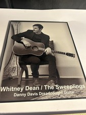Whitney Dean The Sweeplings Danny Davis Dreadnought Guitar Framed Photo Plaque