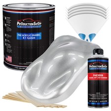 Productionshop High Gloss Galaxy Silver Acrylic Enamel Gallon Kit Auto Paint