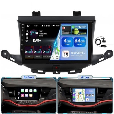Qualcomm Autoradio Für Opel Astra K 2015-2022 Android 15 GPS Navi Carplay DAB+
